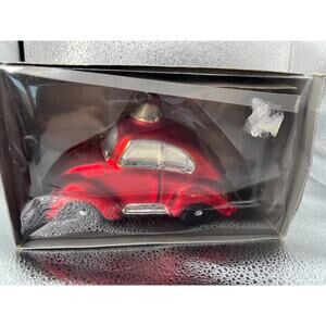 Crate & Barrel‎ glass Red Car Ornament AS IS - Not broken